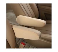 JNNJ 2Pcs Universal Fit Auto Cloth Fabric Armrest Covers, Car Driver Passenger Side Seat Armrests Handle, Armrest Covers for Front Seats, Elastic Fabric Car Front Seat Armrest Cover for Cars(Beige)