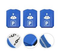 JNNJ 3 PCS Parking Timer Parking Disc with Ice Scraper, Universal Parkings Disc, European Time Disc for Parking, Parkings Meter Made of Durable Plastic, with Ice Scraper Car, Car Accessories