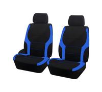 JNNJ 4 Pieces Car Seat Covers Full Set, Front Seat Covers with Matching Back Seats Cover for Cars, Car Seat Protectors with Split Bench Design, Interior Accessories for Vehicles, Vans, Sedans(Blue)
