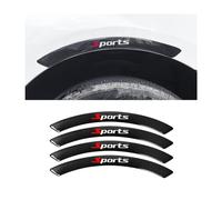 JNNJ 4 Pieces Carbon Fiber Car Wheel Eyebrow Edge Protector, Universal Wheel Eyebrow Arch Trim Stickers, Anti-scratch Carbon Fiber Pattern Car Tyre Arch Strips for Automotive Protection Parts