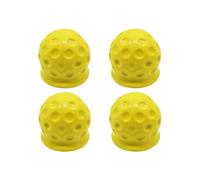 JNNJ 4 Pieces Trailer Ball Cover, Towing Hitch Ball Protector Suitable for Car Ball Hitch, Waterproof Dustproof Towball Sleeve Cap Replacement Car Accessories for Truck Caravans Boat(Yellow)