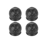 JNNJ 4 Pieces Trailer Ball Cover, Towing Hitch Ball Protector Suitable for Car Ball Hitch, Waterproof Dustproof Towball Sleeve Cap Replacement Car Accessories for Truck Caravans Boat(Black)