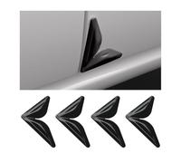 JNNJ 4 Pieces Universal Car Door Corner Protector, Scratch Resistant Car Door Corner Cover, Cars Doors Corner Guard Car Door Protector, Vehicles Side Doors Edge Corners Guard Protector(Black)