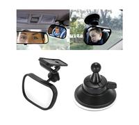 JNNJ Baby Backseat Mirror, Special Mirrors for Observing the Rear Row, Car 360° Rear Seat Mirror for Babies Children with Suction Cups and Clamp, Baby Interior Rearview Mirror Universal for Car Van