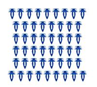 JNNJ Blue Car Trim Clips, Wheel Arch Trim Clips, Auto Body Bumper Fastener Push Pin Rivet, Car Retainer Clips Plastic Fasteners Remover Kit, Car Door Trim Sealing Strip Fixed Fasteners(50 Pieces)