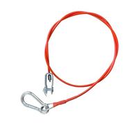 JNNJ Breakaway Cable for Trailers and Caravans, Breakaway Cable with Hook 1 Metre Trailer Safety Device, Trailer Safety Breakaway Cable Steel Coated with Hook, For All Common Braked Trailers