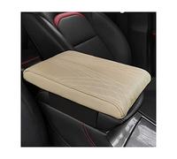 JNNJ Car Armrest Box Height Increase Support Pad, Memory Foam Microfiber Leather Elbow Comfort Booster Pad, Center Console Waterproof Cushion Pillow, Soft Auto Arm Rest Protector Cover(Beige)