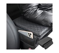 JNNJ Car Armrest Cushion, Carbon Fiber Leather Auto Center Console Pad, Memory Foam Armrest Box with Storage Bag, Hand Rest Pillow with Organizer Pockets, Universal Fit for Most Vehicles, Truck