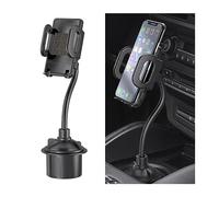 JNNJ Car Cup Holder Phone Mount, Universal Adjustable Gooseneck Cup Phone Holder, 360° Rotatable Cell Phone Holder for Car, Multifunctional Cars Cup Holders Suitable for All Car Models, Van, Truck