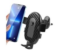 JNNJ Car Phone Holder, Universal Smartphone Holder, 360° Rotation, Adjustable Stability, Air Vent Mount, Black