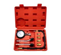 JNNJ Car Pressure Tester Gauge Kit, Fuel Injection Pump Pressure Tester, Gasoline Gas Fuel Oil Injector Test Manometer Tool Set, Engine In-Line Fuel Leak Pressure Test Fittings Hose Gauge Kit