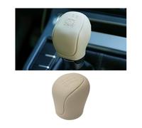 JNNJ Car Shift Knob Cover, Silicone Auto Shift Knob Cover Protection, Anti-Slip Car Knob Gear Stick Protector, Silicone Handbrake Shifter Cover, Auto Interior Accessories(Beige)