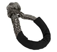 JNNJ Car Soft Shackle Synthetic Rope, 12mm x 56cm 42,000lbs Automotive Breaking Strength Shackle Recovery Climbing Rope with Sleeve, Universal for Vehicle Road Off-Road Towing Sailing ATV Truck