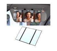JNNJ Car Visor Mirror, Car Universal Makeup Travel Folding Vanity Mirror, Cosmetic Mirror Clip on Interior Sun Visor 30cm for Vehicle Truck SUV Rear View, Easy Mounted Decorative Accessory in the Car