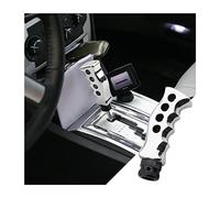JNNJ Manual & Automatic Transmission Car Grip Knife Handle Gear, Car Gear Shift Knob with Adapter Screws and Spanner, Interior Auto Replacement Accessories(Silver)