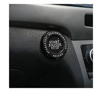 JNNJ Push to Start Button Cover, Rotary Car Start Button Cover, Anti-Scratch Starter Switch Zinc Alloy Sticker, Universal Engine Start Stop Button Decoration Protector Ring for Most Cars(Black)