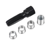 JNNJ Spark Plug Thread Repair Tool, Spark Plug Rethreading Tap Thread Repair Set, 14mm X 1.25 Sparks Plug Thread Repair Tool Kit, Threaded Spark Plugs Holder and 4 Plugs Inserts for Repairing Plugs
