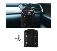 JNNJ Universal Car Air Vent Storage Pouch, Air Outlet Dashboard Tidy Hanging Organiser, Auto Multifunctional Pocket Bag Box, Car Interior Portable Box for Mobile Phones Glasses Keys Pens(Black)