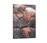 JNNJMN Darling in The Franxx Cartoon Poster Poster Decorative Painting Canvas Wall Posters And Art Picture Print Modern Family Bedroom Decor Posters 12x18inch(30x45cm)