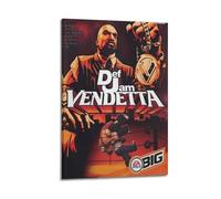 JNNJMN Def Jam Vendetta Game Poster Poster Decorative Painting Canvas Wall Posters And Art Picture Print Modern Family Bedroom Decor Posters 12x18inch(30x45cm)