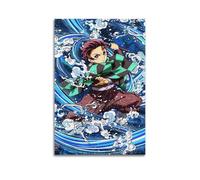 JNNJMN Demon Slayer Anime Character Poster Kamado Tanjiro Poster Decorative Painting Canvas Wall Posters And Art Picture Print Modern Family Bedroom Decor Posters 20x30inch(50x75cm)