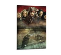 JNNJMN Movie Pirates of The Caribbean Poster3 Poster Decorative Painting Canvas Wall Posters And Art Picture Print Modern Family Bedroom Decor Posters 12x18inch(30x45cm)
