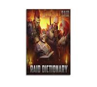 JNNJMN Raid Shadow Legends Video Game Poster Poster Decorative Painting Canvas Wall Posters And Art Picture Print Modern Family Bedroom Decor Posters 08x12inch(20x30cm)
