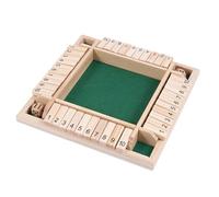 JNOUCS Shut The Box Game, The Game For Adults And Children, Shut The Box, Traditional Wooden Table Math Board Game,Interesting Addition Game, Suitable For Family Classrooms And Party