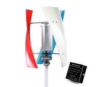 JNPGVTCD 10000W Vertical Axis Wind Turbine Generator Low Noise Start Speed 12V 24V 48V Windmill Off Grid System with MPPT Charger (Color : White)