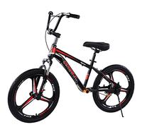 JNPGVTCD 16/18 20 Inch Balance with Brakes/Footrest, Big Kids/Adults/Boys/Girls Gift, Adjustable handlebars/Seat No Pedal Toddler Walking Bicycle, Supports 100kg(Red,18 inch)