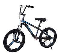 JNPGVTCD 16/18 20 Inch Balance with Brakes/Footrest, Big Kids/Adults/Boys/Girls Gift, Adjustable handlebars/Seat No Pedal Toddler Walking Bicycle, Supports 100kg(Blue,20 inch)