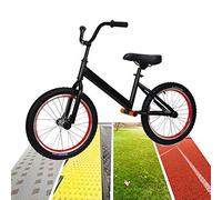 JNPGVTCD 18 Inch Air Tire Balance for Adult/Big Boys Kid, Black Large No-Pedal Training Bicycle, Teen Height: 140-175cm, Load: 90kg