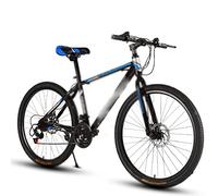 JNPGVTCD 24-inch Mountain Bicycle 21 Speed Adult Variable Cross-Country Racing Car With One Wheel(White blue,27-speed)