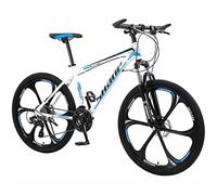 JNPGVTCD 26 Inch Mountain for Men Women 21/24/27/30 Speed Shifters Outdoor Sports Road Men's MTB Bicycle High Carbon Steel Frame,A,24