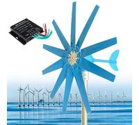 JNPGVTCD 500W Wind turbines, Blue 10 Blades Magnetic Levitation with Controller, for Home Use,220V