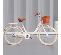 JNPGVTCD Adult Commuter Folding with Front Rear Brakes, Adjustable Handlebar Saddle, Cargo Rack for Easy Urban Travel