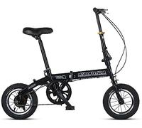 JNPGVTCD Adult Folding, Bicycles Compact City Commuter Light Weight Carbon Steel Height Adjustable for Teenager