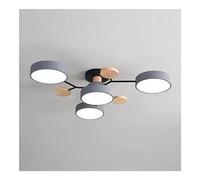 JNPGVTCD Ceiling Lighting Circular Acrylic LED Light Nordic Modern Semi Flush Mount Lamp Close To Fixtures for Living Room Dining Bedroom Hallway Kitchen(G-4 Heads,Three-colo