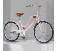 JNPGVTCD Comfort Cruiser for Adults with Cup Holder, Steel Rear Rack, Hidden Brake Line, Adjustable Seat, Single Speed, Front and Brakes - Ideal City Beach Rides