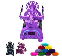 JNPGVTCD Electric gauze rotor kit home rotating wheel yarn, with numbers display, foot switch, 3 wire shafts, small yarn rolling machines, forward and reverse