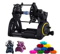 JNPGVTCD Electric gauze rotor kit home rotating wheel yarn, with numbers display, foot switch, 3 wire shafts, small yarn rolling machines, forward and reverse