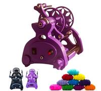 JNPGVTCD Electric gauze rotor kit home rotating wheel yarn, with numbers display, foot switch, 3 wire shafts, small yarn rolling machines, forward and reverse