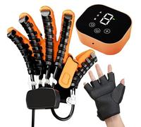 JNPGVTCD Finger and Hand Function Trainer Robot Rehab Gloves, Both Recovery Equipment for Dementia Arthritis Stroke Hemiplegic Patient A Left XL