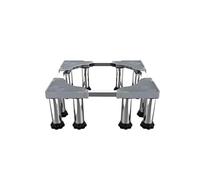 JNPGVTCD Furniture Movable Base, Base Fridge Stand Anti vibration Mute Adjustable Length/Width 42-66cm Non-slip Drum Dryer Shelf Universal High Rack(12legs)