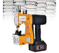JNPGVTCD Handheld Bag Sewing Machine, Portable Closing Machine Stitcher, Cordless Industrial Sealing Device for Rice with Rechargeable 2000mAh Battery, Automatic Secant,2Battery