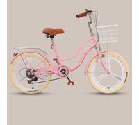 JNPGVTCD Hybrid Commuter for Adults, 6-Speed Lightweight Design with Front & Rear Brakes, Cargo Rack City Riding