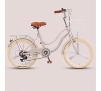 JNPGVTCD Hybrid Commuter for Adults, 6-Speed Lightweight Design with Front & Rear Brakes, Cargo Rack City Riding