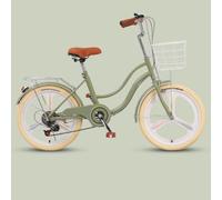 JNPGVTCD Hybrid Commuter for Adults, 6-Speed Lightweight Design with Front & Rear Brakes, Cargo Rack City Riding