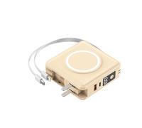 JNPGVTCD JNPGVTCD/Comes with magnetic wireless fast charging five-in-one large-capacity 22.5W mobile power supply plug(7000mAh/gold)