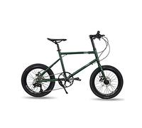 JNPGVTCD JNPGVTCDs 20 Inch Wheel Set Bicycle 9 Speed High Carbon Steel Hydraulic Disc Brake Broken Wind Frame Cycling Racing(Green1)
